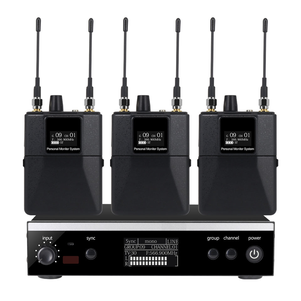 ERZHEN Wireless In-Ear Monitor System Headphone Monitoring #LKM300