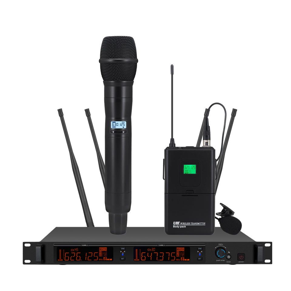 ERZHEN Wireless Microphone Stage Performance Cordless Microphone System #RT731