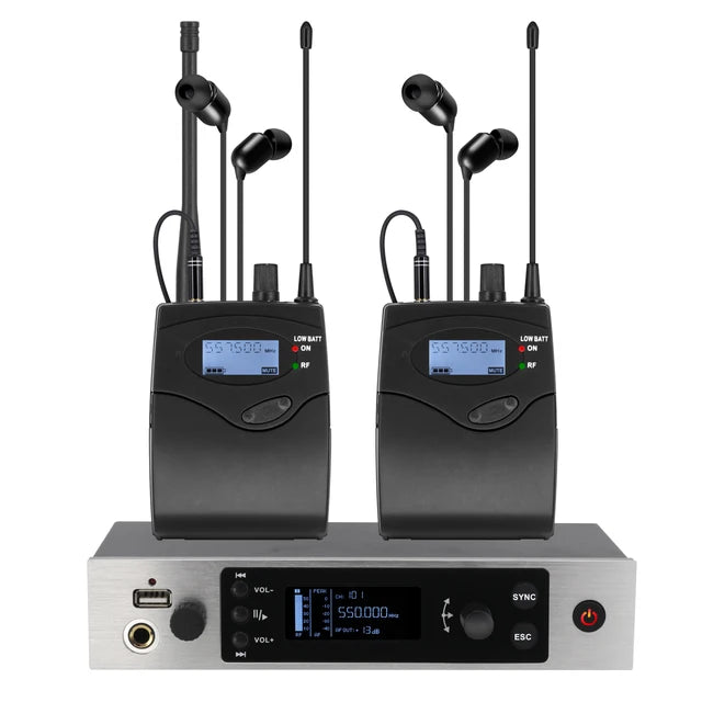 ERZHEN Wireless In-Ear Monitor System Headphone Monitoring #IEMG5-W