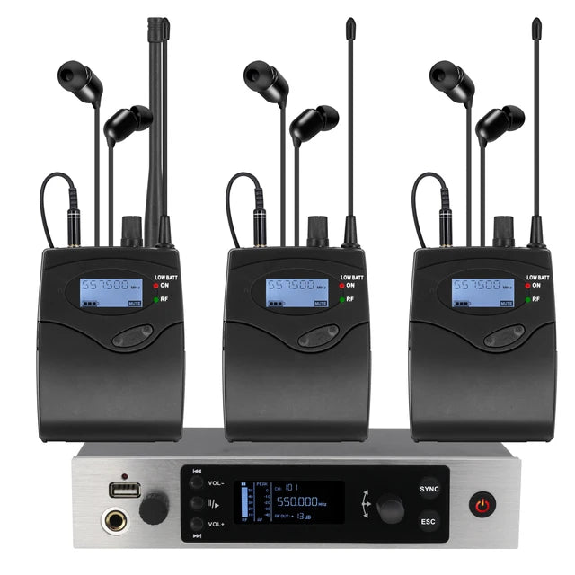 ERZHEN Wireless In-Ear Monitor System Headphone Monitoring #IEMG5-W