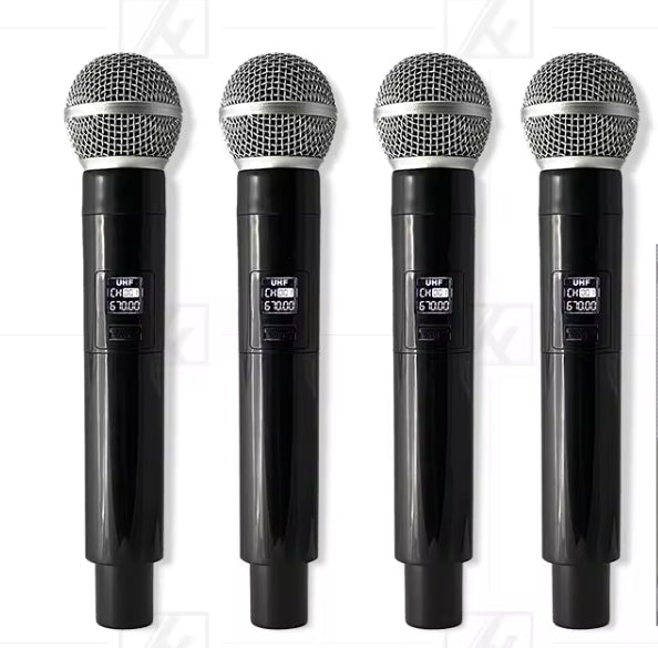 ERZHEN UHF 4-Channel Wireless Microphone System | Cordless Microphone #900