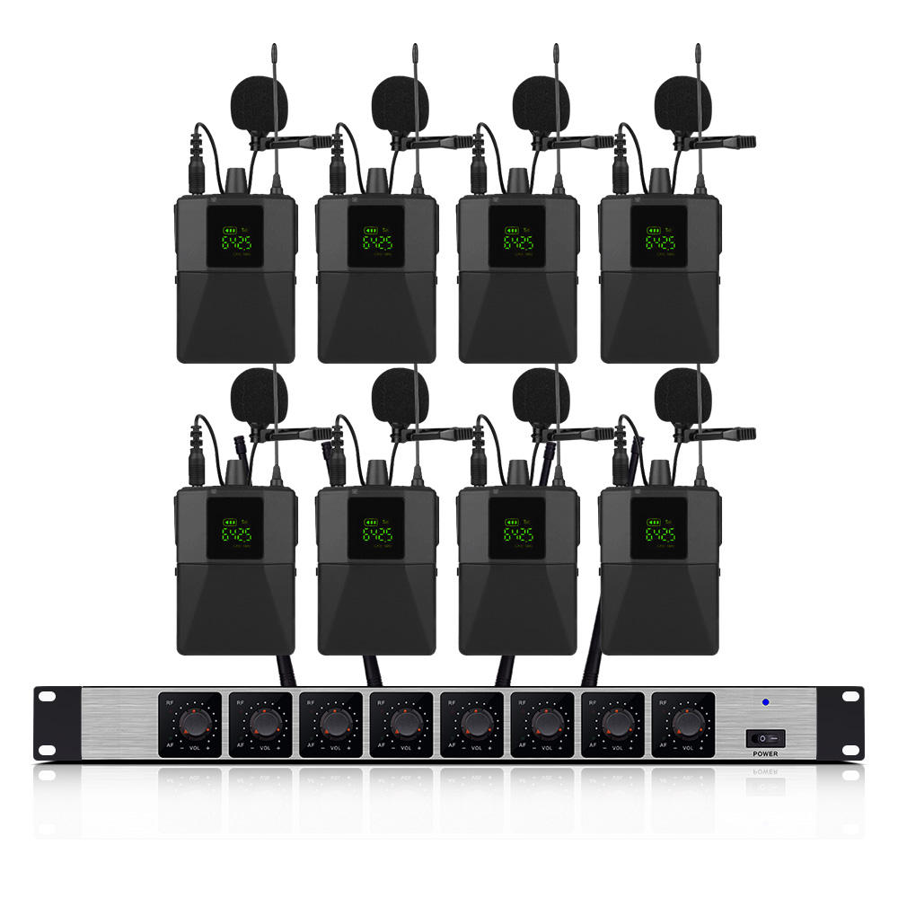 ERZHEN 8-Channel | Wireless Microphone | UHF Wireless Microphone #800
