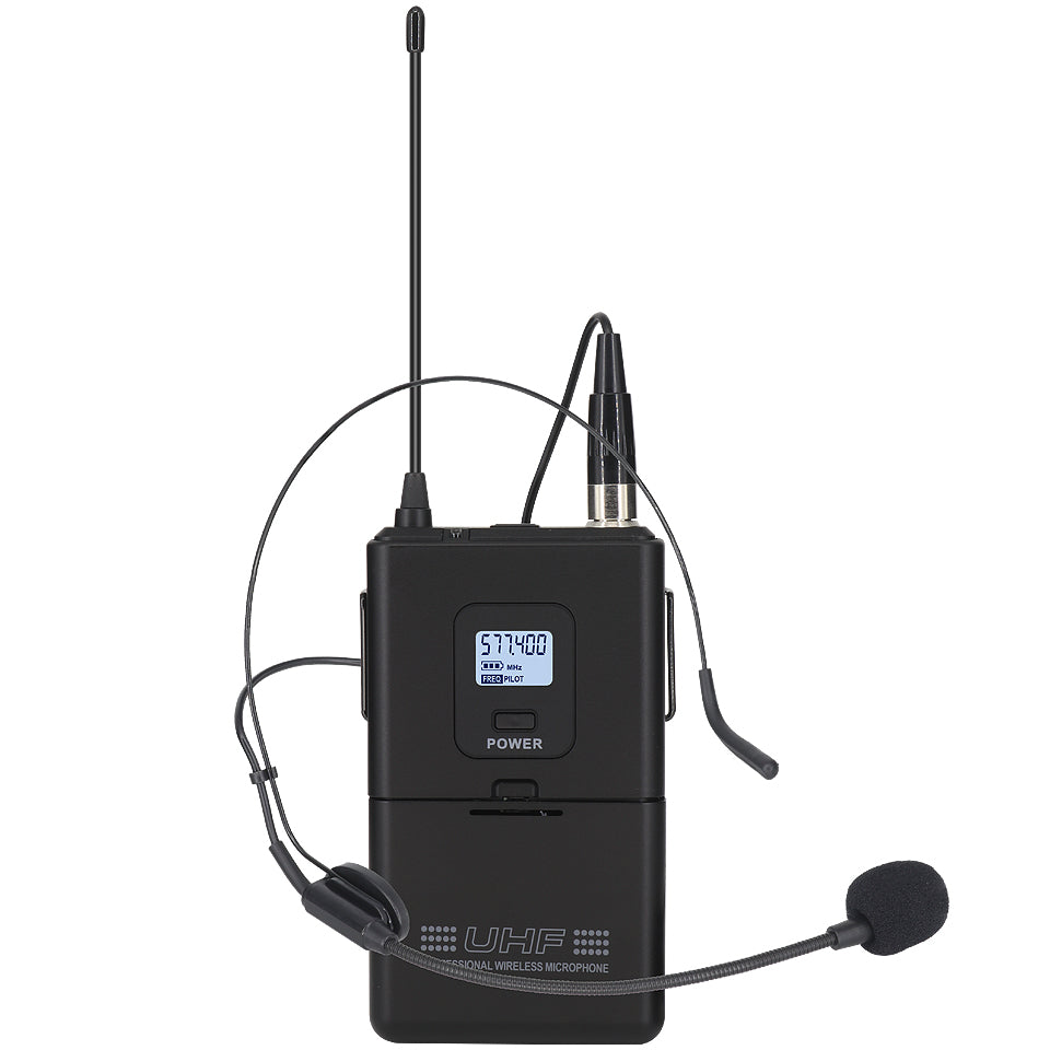 ERZHEN Wireless Microphone System Dual Channel Diversity Microphone U8800(8C)