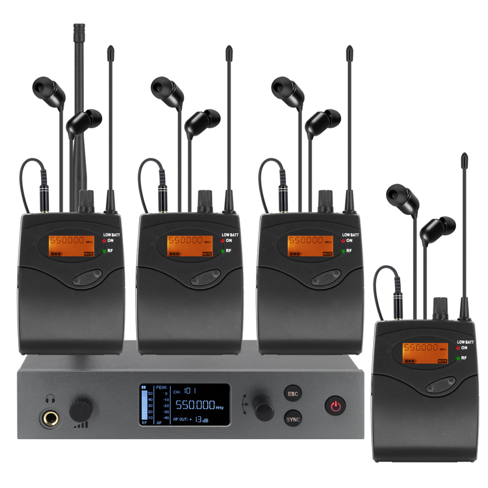 ERZHEN Professional Wireless in Ear Monitor System Headphone Monitor #G4