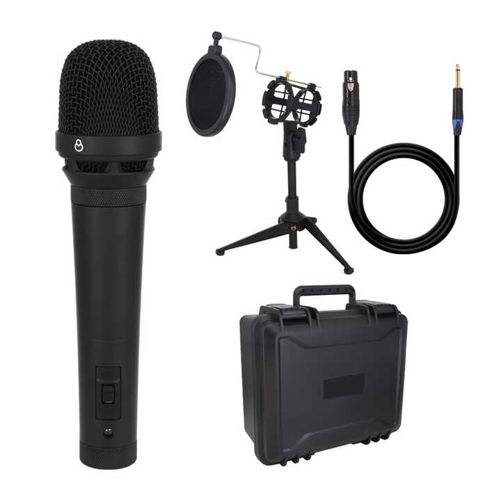 ERZHEN Noise Reduction Dynamic Microphone Wired Microphone Stand For Recording #T151